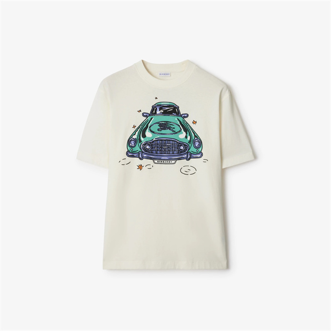 burberry car print cotton t-shirt